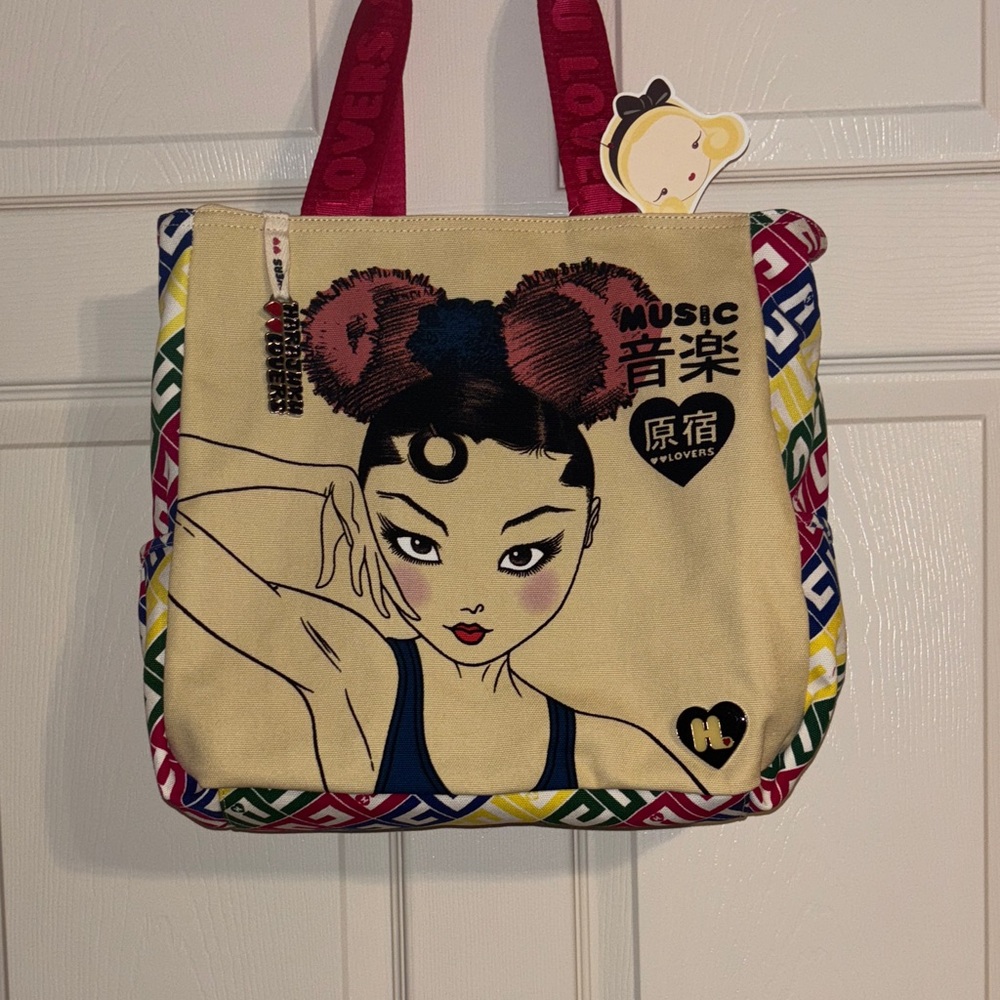 Gwen Stefani HARAJUKU LOVERS canvas lightweight Bag Purse MUSIC girl design